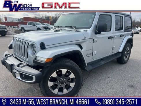 Used 2023 Jeep Wrangler Unlimited Sahara w/ LED Lighting Group AWD/4WD image 1