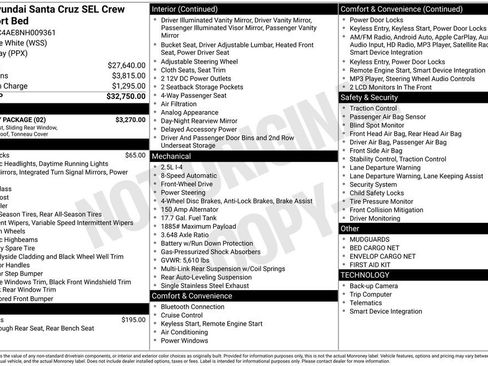 Certified 2022 Hyundai Santa Cruz SEL w/ Activity Package image 16