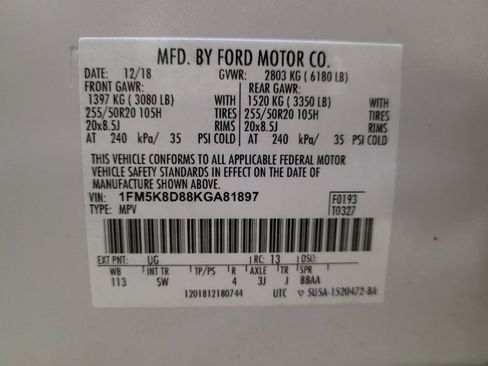 Used 2019 Ford Explorer XLT w/ Equipment Group 202A image 33