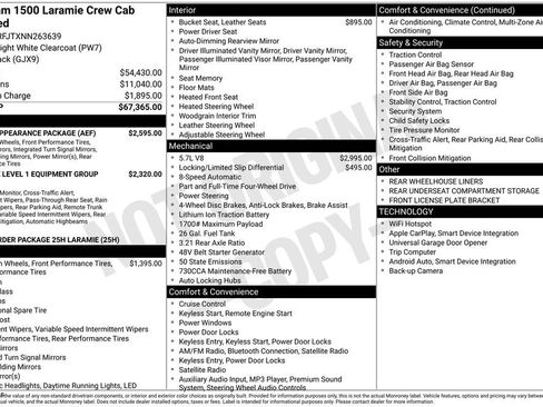 Used 2022 RAM 1500 Laramie w/ Sport Appearance Package AWD/4WD image 35