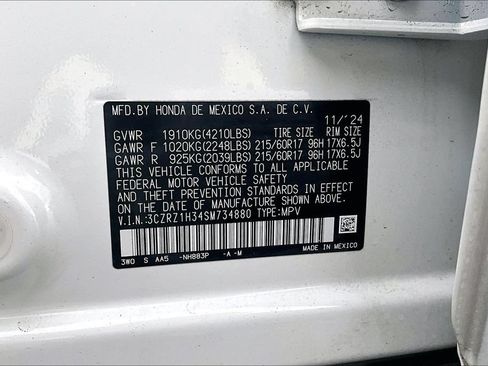 Certified 2025 Honda HR-V LX image 18