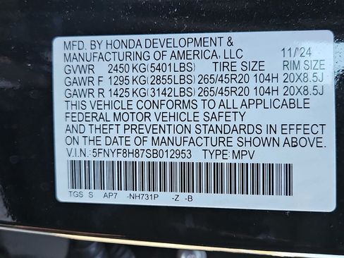 Used 2025 Honda Passport Black Edition image 31