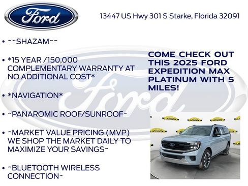 New 2025 Ford Expedition Max Platinum w/ Driver's Package image 5