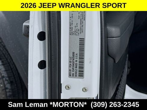 New 2026 Jeep Wrangler Sport image 28