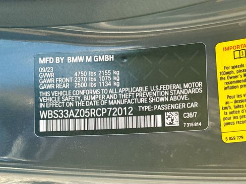 Used 2024 BMW M4 Competition w/ Executive Package RWD image 44