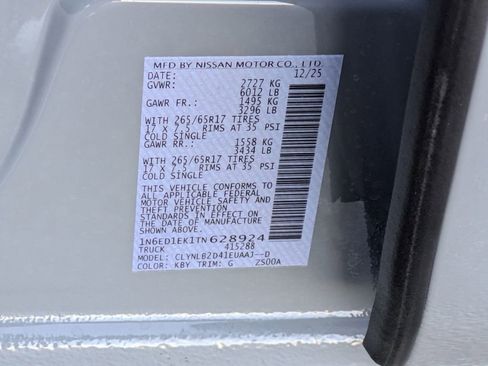 New 2026 Nissan Frontier SV w/ All-Weather Content Package AWD/4WD image 31