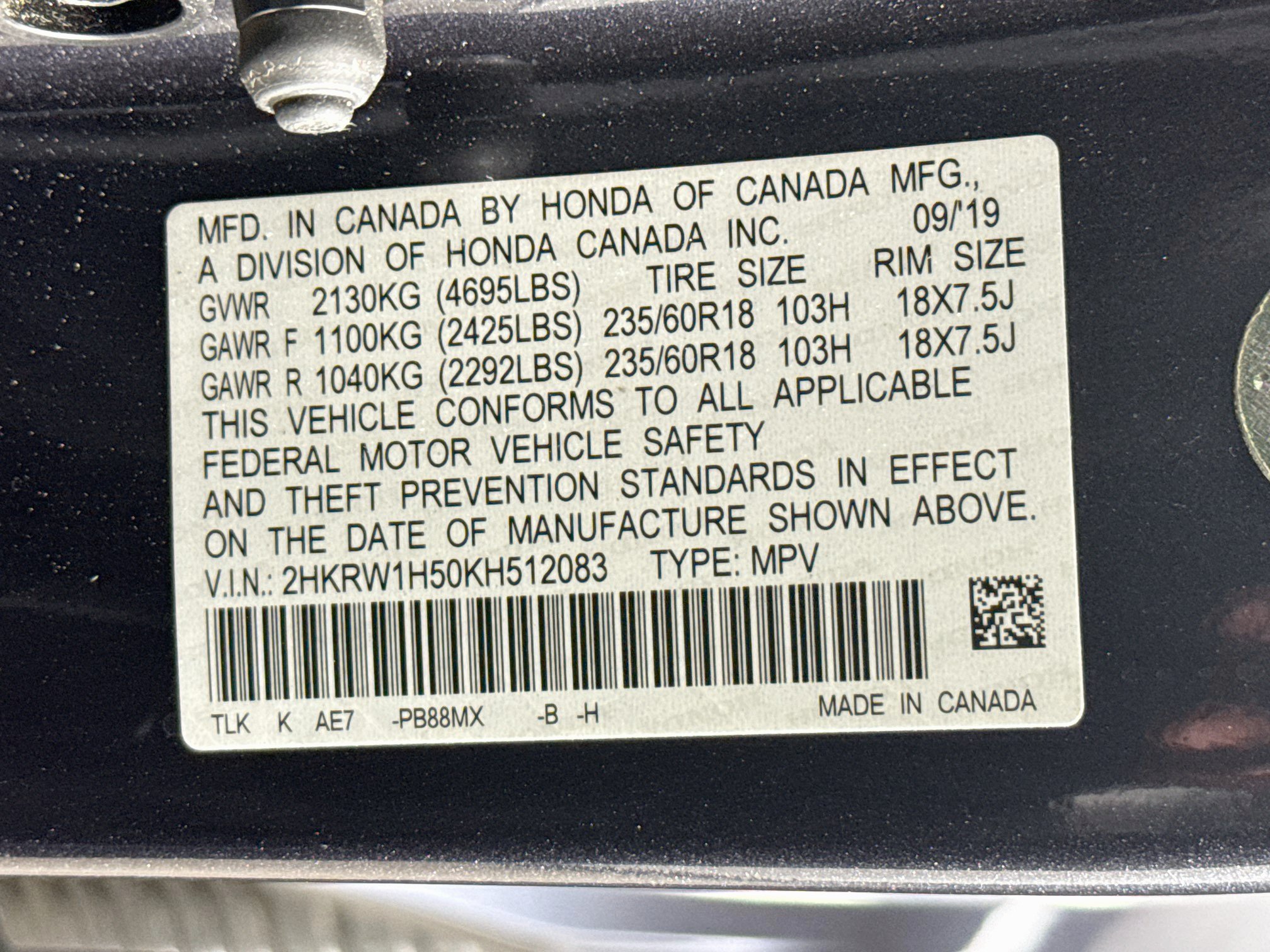 Used 2019 Honda CR-V EX image 38