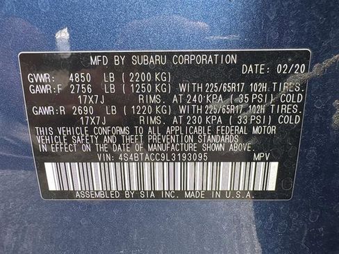 Used 2020 Subaru Outback Premium AWD/4WD image 29