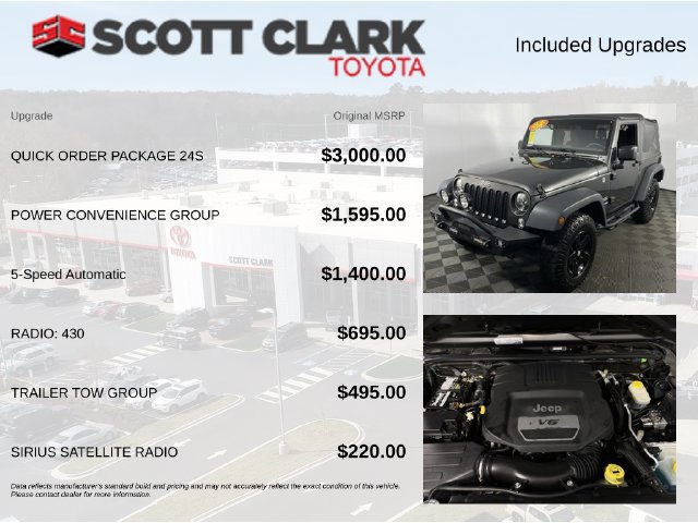 Used 2017 Jeep Wrangler Sport w/ Quick Order Package 24S AWD/4WD image 4