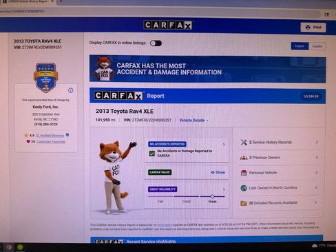 Used 2013 Toyota RAV4 XLE FWD image 44