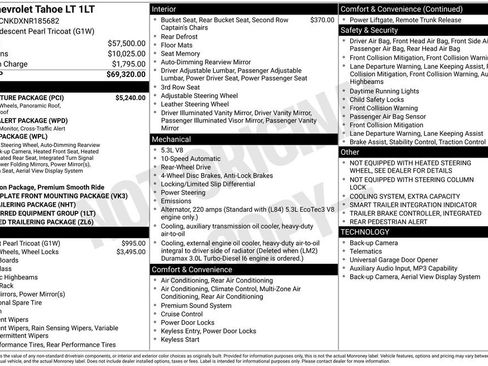 Used 2022 Chevrolet Tahoe LT w/ LT Signature Package RWD image 11
