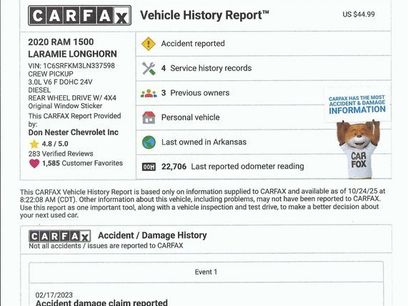 Used 2020 RAM 1500 Longhorn
