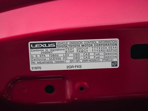 New 2026 Lexus IS 350 F Sport RWD image 28