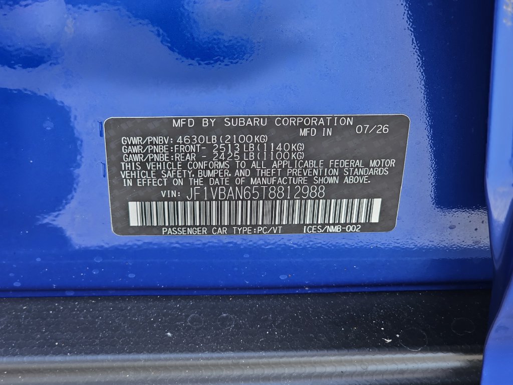 New 2026 Subaru WRX Limited AWD/4WD image 31