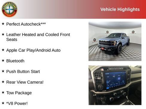 Used 2023 Ford F150 Raptor w/ Blue Interior Package image 2