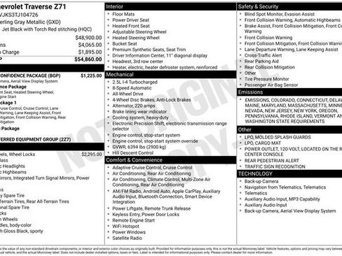 New 2026 Chevrolet Traverse Z71 w/ Driver Confidence Package image 14