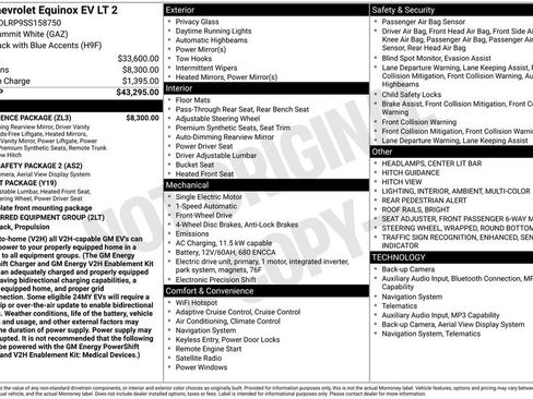 Used 2025 Chevrolet Equinox EV LT w/ Convenience Package image 12