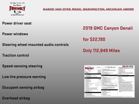 Used 2019 GMC Canyon Denali AWD/4WD image 7