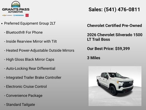 Used 2026 Chevrolet Silverado 1500 LT Trail Boss w/ Convenience Package II image 13
