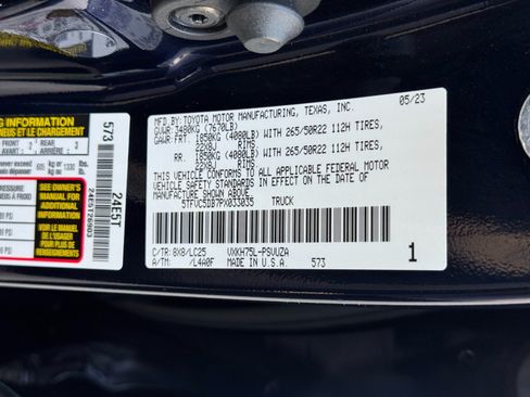 Used 2023 Toyota Tundra Capstone AWD/4WD image 50