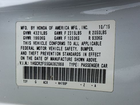 Used 2016 Honda Accord Sport image 12
