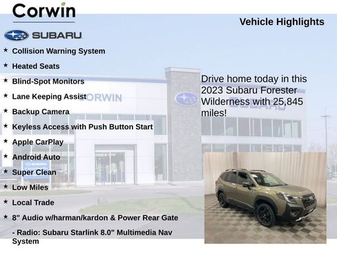 Certified 2023 Subaru Forester Wilderness image 6