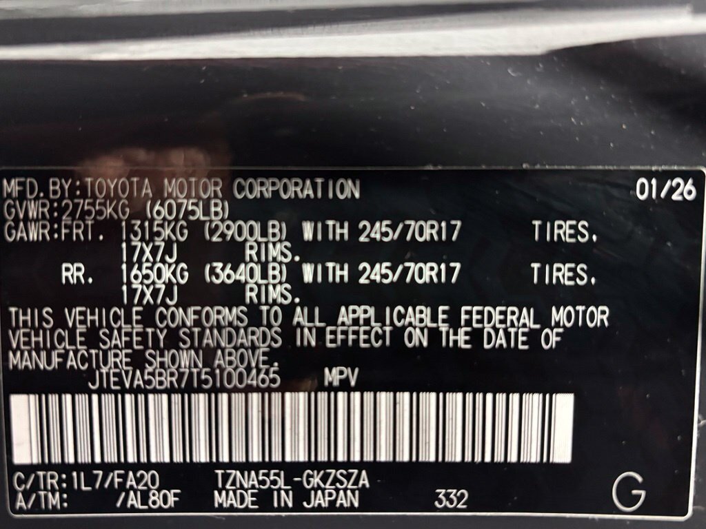 Used 2026 Toyota 4Runner SR5 AWD/4WD image 11