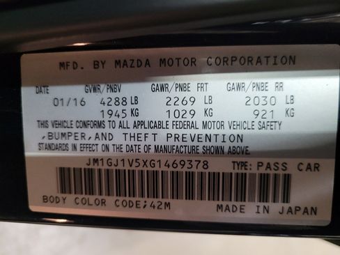 Used 2016 MAZDA MAZDA6 Touring FWD image 33