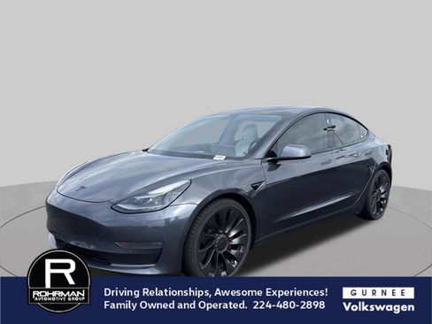 Used 2021 Tesla Model 3 Performance AWD/4WD image 1