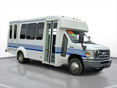 Used 2011 Ford E-350 and Econoline 350 Super Duty w/ Shuttle Bus Prep Pkg image 1