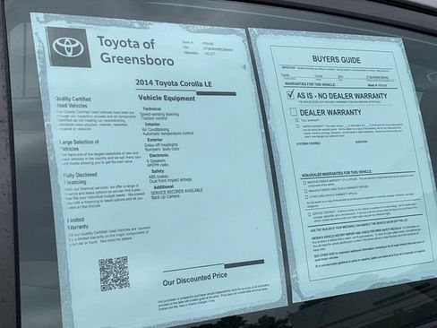 Used 2014 Toyota Corolla LE FWD image 33
