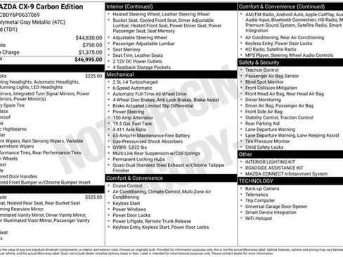 Used 2023 MAZDA CX-9 Carbon Edition image 5