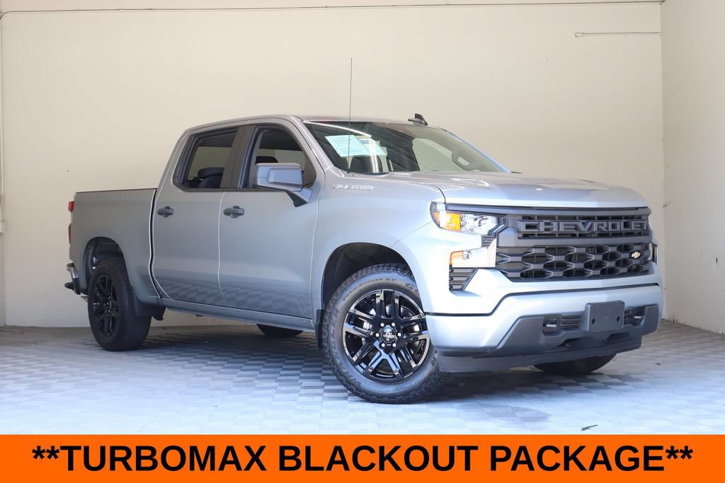 Used 2025 Chevrolet Silverado 1500 Custom w/ Turbomax Blackout Package RWD image 2