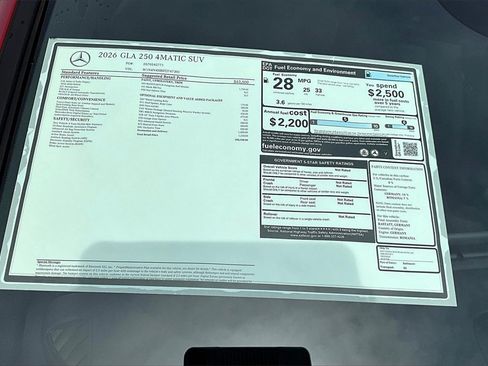 New 2026 Mercedes-Benz GLA 250 4MATIC image 14