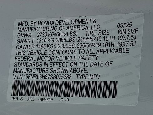 Certified 2025 Honda Odyssey Touring image 29