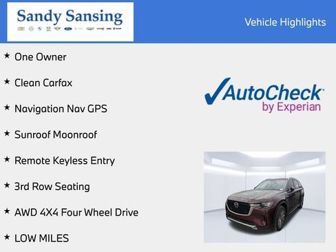 Certified 2025 MAZDA CX-90 3.3 Turbo w/ Premium Plus Pkg AWD/4WD image 8
