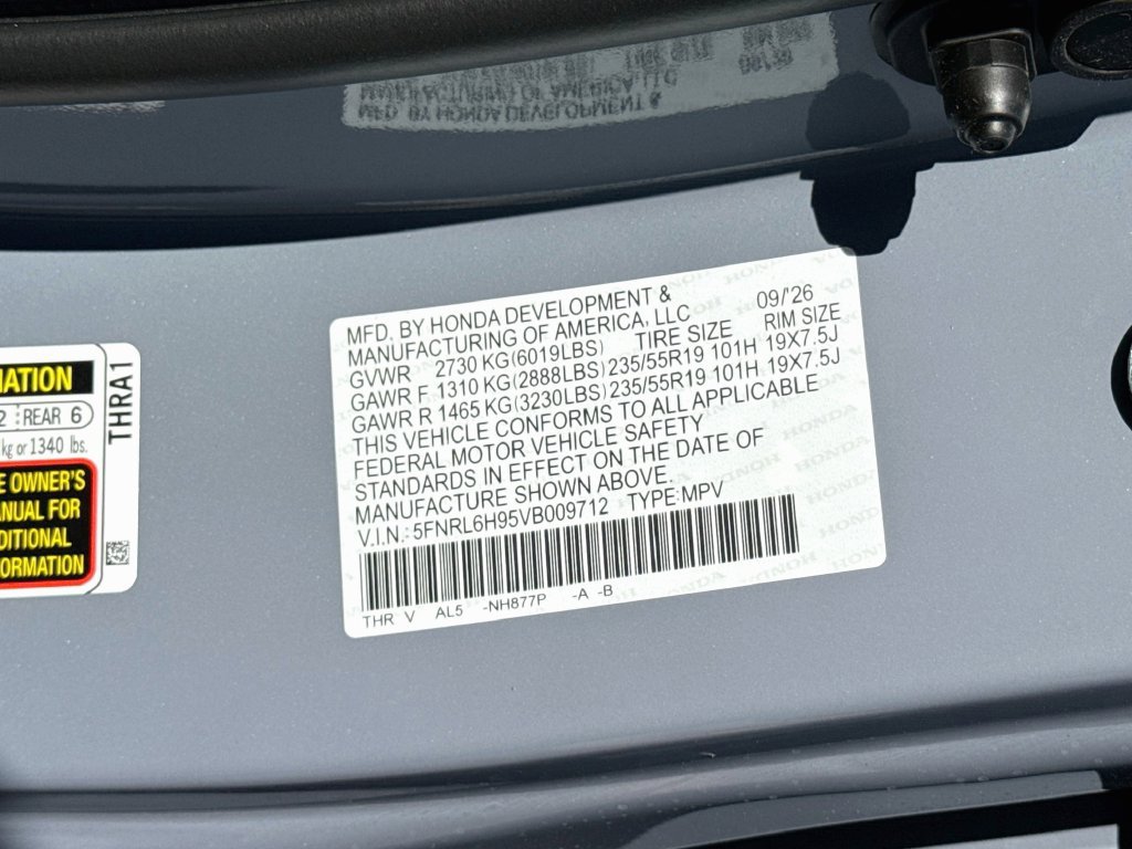 New 2027 Honda Odyssey Elite image 39