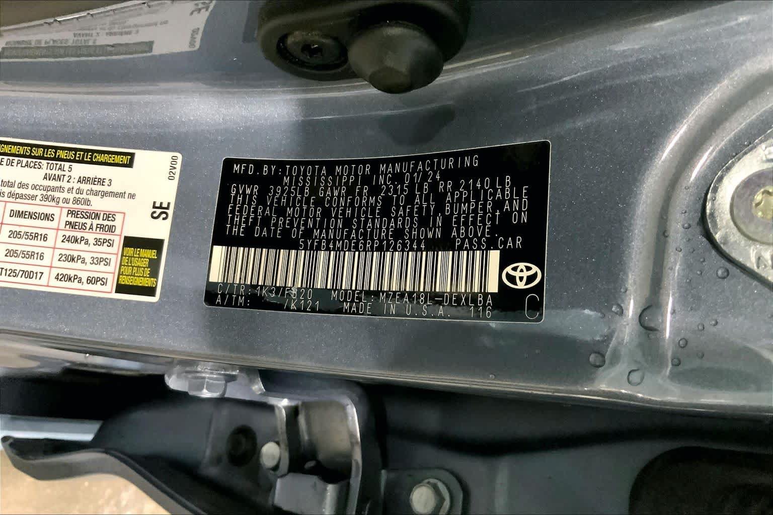 Certified 2024 Toyota Corolla LE FWD image 37
