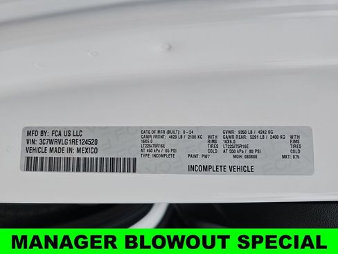 New 2024 RAM ProMaster 3500 w/ Convenience Group FWD image 34