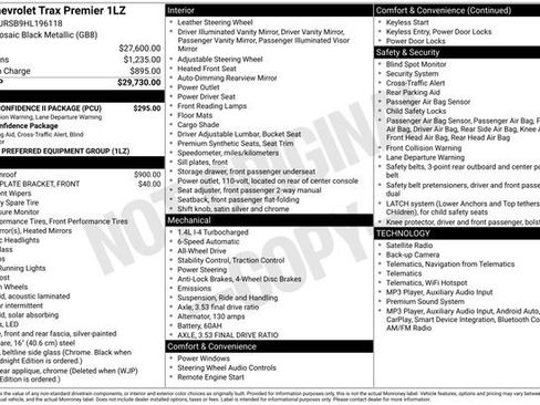Used 2017 Chevrolet Trax Premier w/ Driver Confidence II Package AWD/4WD image 15