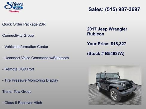 Used 2017 Jeep Wrangler Rubicon w/ Power Convenience Group AWD/4WD image 8