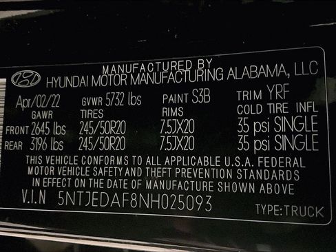 Used 2022 Hyundai Santa Cruz Limited w/ Cargo Package image 33