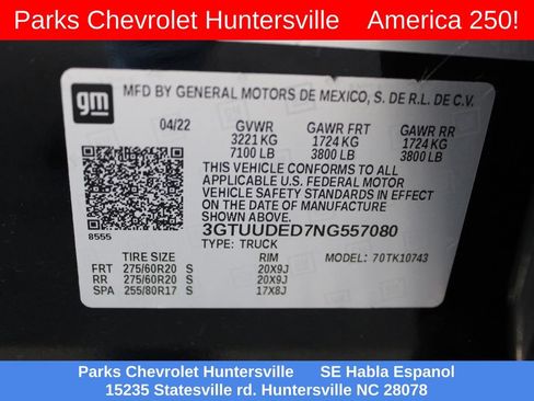 Certified 2022 GMC Sierra 1500 SLT w/ X31 Off-Road Package AWD/4WD image 31