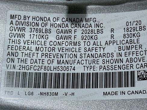 Used 2020 Honda Civic Sport image 24