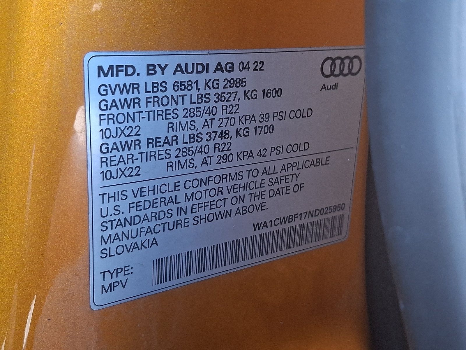 Used 2022 Audi SQ8 Prestige w/ Prestige Package AWD/4WD image 28