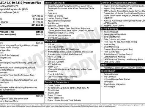 Used 2025 MAZDA CX-50 AWD 2.5 S w/ Accent Package image 41