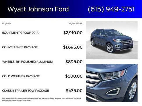 Used 2018 Ford Edge SEL w/ Equipment Group 201A AWD/4WD image 5