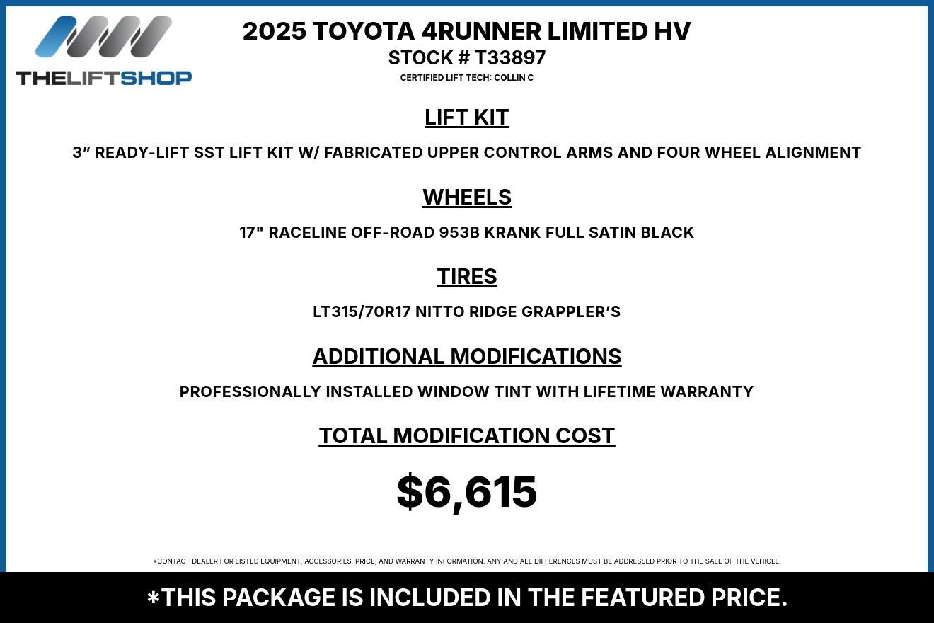 Used 2025 Toyota 4Runner Limited AWD/4WD image 2