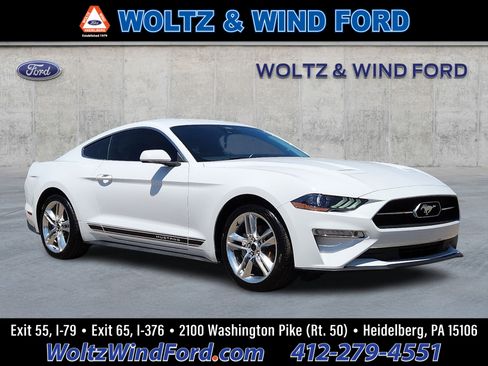 Used 2021 Ford Mustang Premium w/ Pony Package RWD image 1