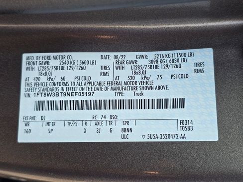 Used 2022 Ford F350 King Ranch w/ Tremor Off-Road Package AWD/4WD image 36